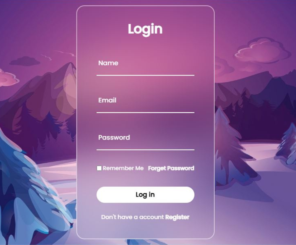 screenshot of design portfolio website